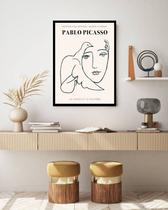 Quadro Decorativo Picasso Le Visage Et La Colombe -70x50cm Quadro Decorativo Picasso Le Visage Et La Colombe -70x50cm
