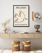 Quadro Decorativo Picasso Peace and Fredom - 70x50cm