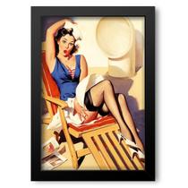 Quadro Decorativo Pin Up 17 Mdf 30X20Cm