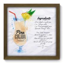 Quadro Decorativo - Pina Colada - 33cm x 33cm - 080qdcm