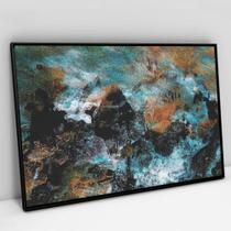 Quadro Decorativo Pincelada Moderna Luxo em tela Canvas