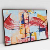 Quadro Decorativo Pincelada Sofisticada em tela Canvas