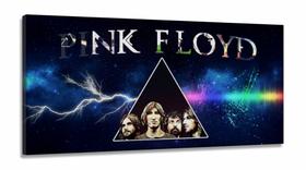 Quadro Decorativo Pink Floyd em Tecido Canvas 130x60 Quadro Decorativo Pink Floyd em Tecido Canvas 130x60