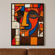 Quadro Decorativo Pintado a Mão Abstrato 30x40cm Sala Quarto Escritório