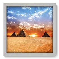Quadro Decorativo - Pirâmides - 33cm x 33cm - 031qdmb Quadro Decorativo - Pirâmides - 33cm x 33cm - 031qdmb