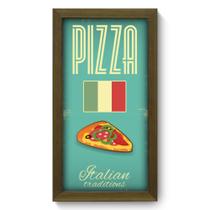 Quadro Decorativo - Pizza - 19cm x 34cm - 041qdcm