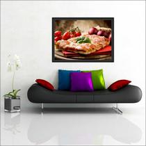 Quadro Decorativo Pizza Pizzaria Gourmet Restaurantes Decorações Com Moldura