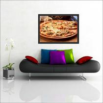Quadro Decorativo Pizza Pizzaria Gourmet Restaurantes Decorações Com Moldura