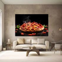 Quadro Decorativo Pizza Restaurante Pizzaria Bar Moderno Tecido Canvas