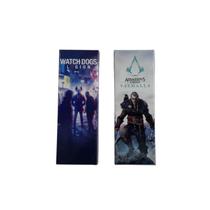 Quadro Decorativo Placa de Metal AC Valhalla e Watch Dogs Legion Presentes Gamer Decoração Nerd Geek