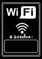 Quadro Decorativo Placa Wifi Senha
