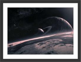 Quadro Decorativo Planetas Universo Espaço Cósmico Estrelas Salas Decorações Com Moldura Quadro Decorativo Planetas Universo Espaço Cósmico Estrelas Salas Decorações Com Moldura