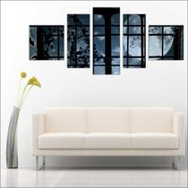 Quadro Decorativo Planetas Universo Terra Lua Galáxias Estrelas Espaço Sol 5 Peças TT11 Quadro Decorativo Planetas Universo Terra Lua Galáxias Estrelas Espaço Sol 5 Peças TT11