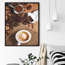 Quadro Decorativo Pó Grão Café - 70x50cm Quadro Decorativo Pó Grão Café - 70x50cm