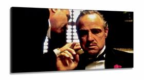 Quadro Decorativo Poderoso Chefão em Tecido Canvas 130x60