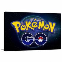 Quadro decorativo Pokemon GO com Tela em Tecido Quadro decorativo Pokemon GO com Tela em Tecido