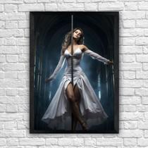 Quadro Decorativo Pole Dance com Moldura E Acetato Tamanho A3 Quadro Decorativo Pole Dance com Moldura E Acetato Tamanho A3