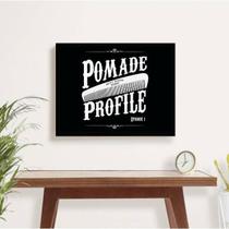 Quadro Decorativo Pomade Profile 45x34cm