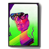 Quadro Decorativo Pop Art Mulher Swag Colorida Tumblr