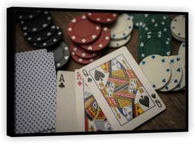 Quadro Decorativo Pôquer Esportes Baralho Salas De Jogos Tela Canvas Premium G03 Quadro Decorativo Pôquer Esportes Baralho Salas De Jogos Tela Canvas Premium G03
