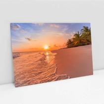 Quadro Decorativo Por-Do-Sol Na Praia