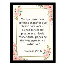 Quadro Decorativo "Porque sou eu que conheço os planos ." Quadro Decorativo "Porque sou eu que conheço os planos ."