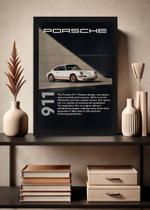 Quadro Decorativo Porsche 911 Atemporal - Com Vidro Tamanho:21cm x 30cm (A4) Quadro Decorativo Porsche 911 Atemporal - Com Vidro Tamanho:21cm x 30cm (A4)