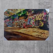Quadro Decorativo Porta Grafite Paisagem M04