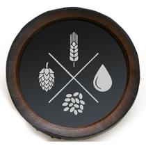 Quadro Decorativo Porta Rolhas Redondo Lúpulo, Malte - Pequeno 1055