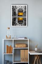 Quadro Decorativo Portugal Bonde Amarelo - 70X50Cm