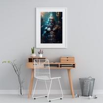 Quadro Decorativo Poseidon - Deus Do Mar-60x48cm Quadro Decorativo Poseidon - Deus Do Mar-60x48cm