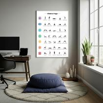 Quadro Decorativo Poses de Yoga - 70x50cm Quadro Decorativo Poses de Yoga - 70x50cm