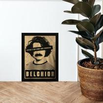 Quadro Decorativo Poster Belchior 45X34Cm - Com Vidro