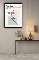 Quadro Decorativo Poster Cubismo Picasso - 70X50Cm Quadro Decorativo Poster Cubismo Picasso - 70X50Cm