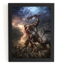 Quadro Decorativo Poster Game Arte God Of War 4 Kratos