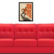 Quadro Decorativo Poster Homem Correndo Vintage 24x18cm Quadro Decorativo Poster Homem Correndo Vintage 24x18cm