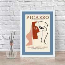 Quadro Decorativo Poster Obra Picasso 33x24cm - com vidro Quadro Decorativo Poster Obra Picasso 33x24cm - com vidro