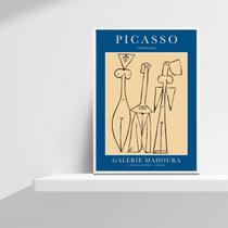 Quadro Decorativo Poster Picasso Ceramics 45x34cm - com vidro