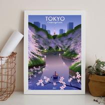 Quadro Decorativo Poster Tokyo 24x18cm - com vidro