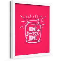 Quadro Decorativo Pote Home Sweet Home