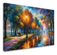 Quadro Decorativo Praça Abstrato Pintura Sala Elegante Tecido Canvas Quadro Decorativo Praça Abstrato Pintura Sala Elegante Tecido Canvas