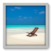 Quadro Decorativo - Praia - 33cm x 33cm - 032qnpbb