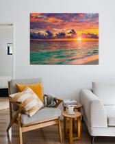 Quadro Decorativo Praia e Sol Canvas 50x70 - Foto Paulista