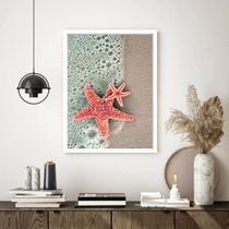 Quadro Decorativo Praia Estrela do Mar Areia - 70x50cm Quadro Decorativo Praia Estrela do Mar Areia - 70x50cm