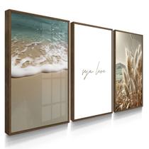 Quadro Decorativo Praia Leve Com Moldura Quadro Decorativo Praia Leve Com Moldura