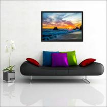 Quadro Decorativo Praia Mar Paisagens Natureza Decorações Com Moldura Quadro Decorativo Praia Mar Paisagens Natureza Decorações Com Moldura