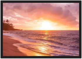 Quadro Decorativo Praia Mar Sol Paisagem Natureza Decorações Com Moldura G04 Quadro Decorativo Praia Mar Sol Paisagem Natureza Decorações Com Moldura G04