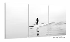 Quadro Decorativo Praia Onda Surf 120x60 3 peças Quadro Decorativo Praia Onda Surf 120x60 3 peças