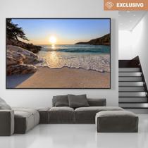 Quadro Decorativo Praia Sol No Mar
