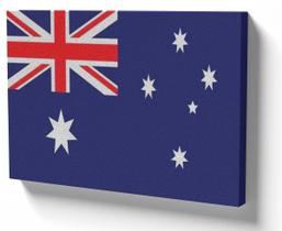 Quadro Decorativo Premium Tela 50x70 bandeira australia oceania Quadro Decorativo Premium Tela 50x70 bandeira australia oceania